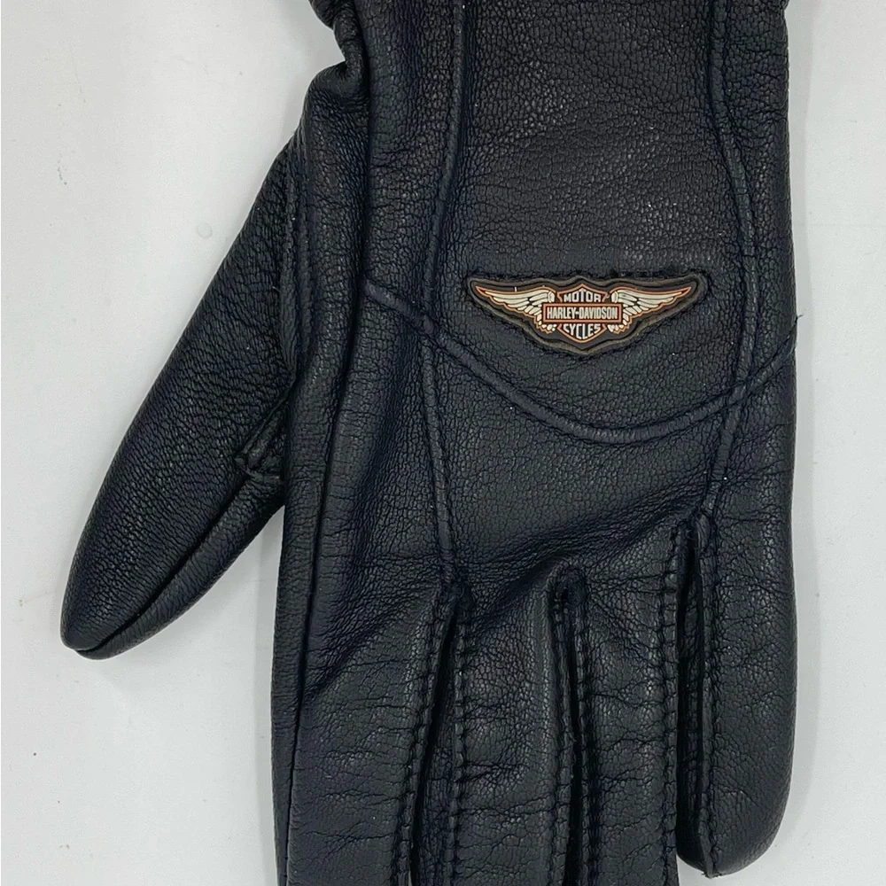 Harley Davidson‎ Authentic Black Leather Riding Gloves Women’s Extra Small XS